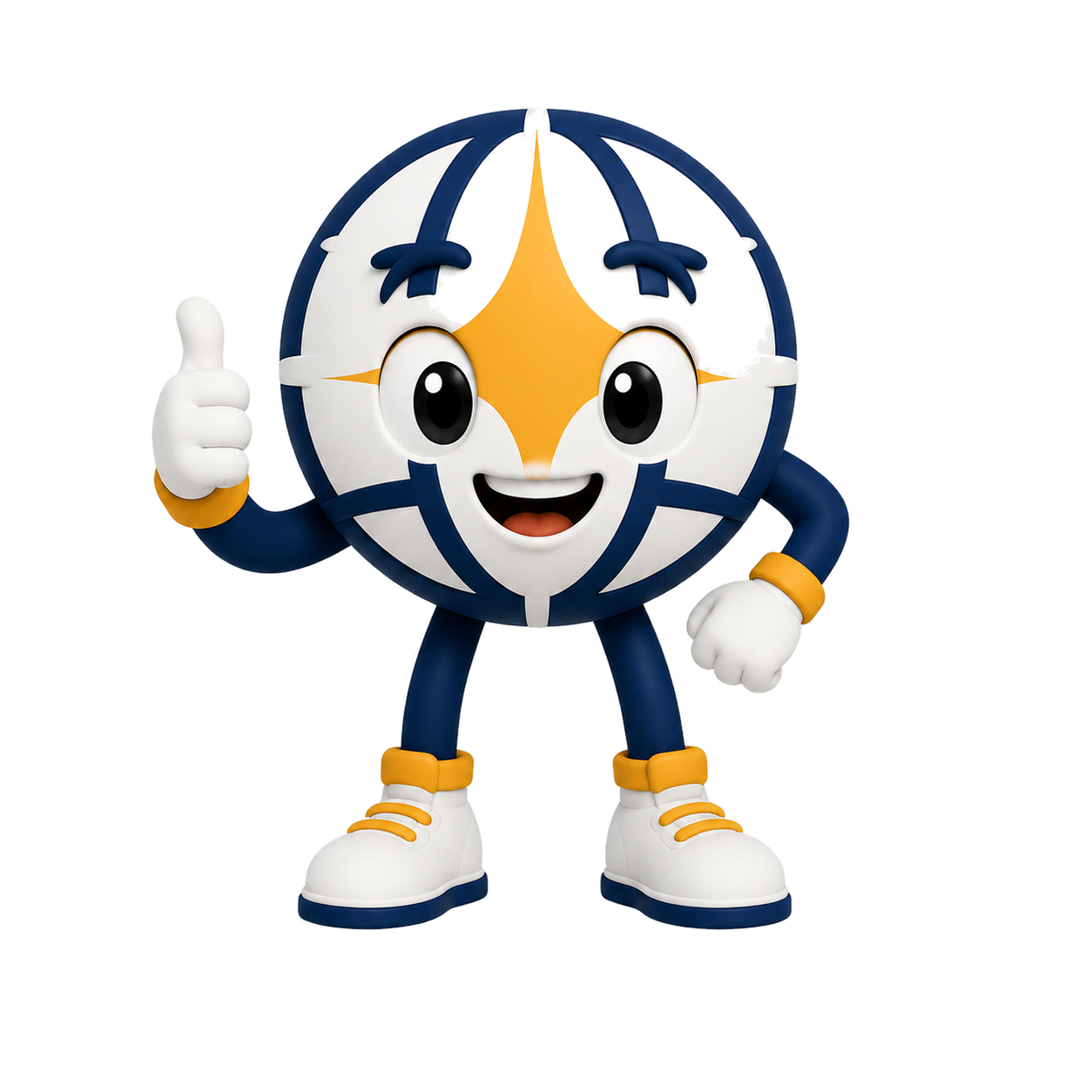 Mascote AtlasPrev com estrela dourada